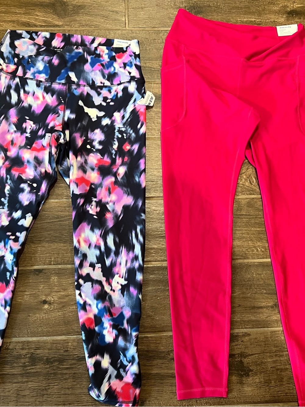 Women’s size L Active Leggings - Pink & Multi Floral Print. Both are NWT!!